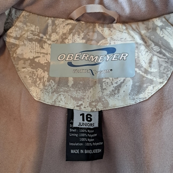 Obermeyer girls size 16 quilted ski jacket - Picture 4 of 7
